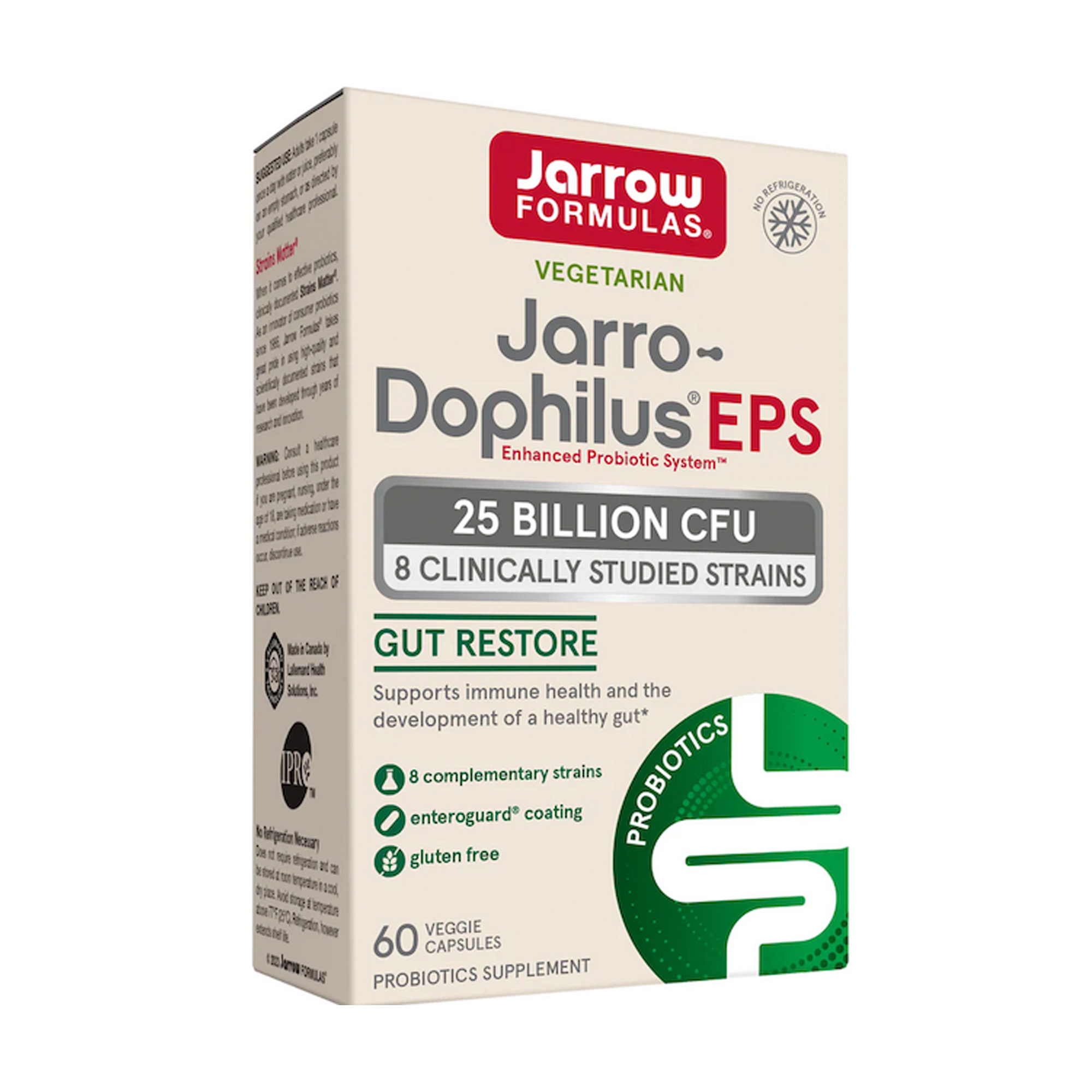 Пробіотик Jarrow Formulas Jarro-Dophilus EPS 25 млрд КУО, 60 вегетаріанських капсул